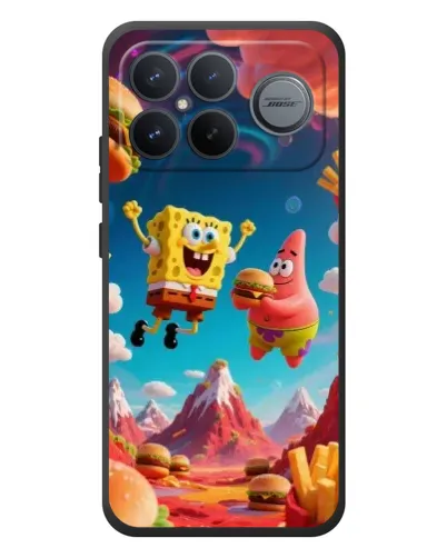 Чехол для Xiaomi Poco F8 Ultra с картинкой «Космический фастфуд»