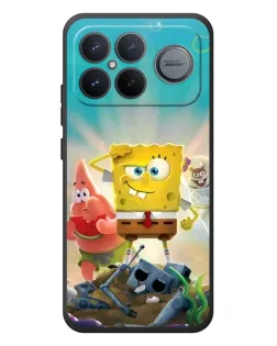 Чехол для Xiaomi Poco F8 Ultra с картинкой «Спанч Боб победитель»