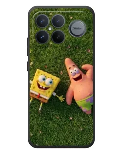 Чехол для Xiaomi Poco F8 Ultra с картинкой «Друзья на лужайке»
