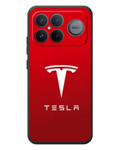 Чехол для Xiaomi Poco F8 Ultra с картинкой «Tesla Red Classic»