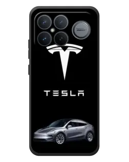 Чехол для Xiaomi Poco F8 Ultra с картинкой «Tesla Model Y»
