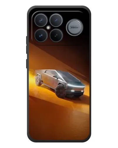 Чехол для Xiaomi Poco F8 Ultra с картинкой «Cybertruck в пустыне»
