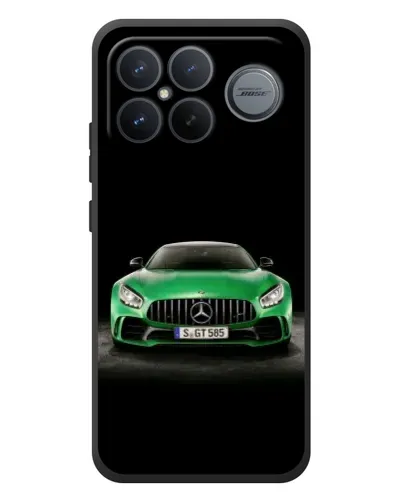 Чохол для Xiaomi Poco F8 Ultra з картинкою «Mercedes — неоновий лого»