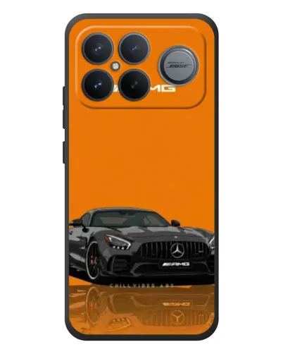 Чохол для Xiaomi Poco F8 Ultra з картинкою «Помаранчевий Mercedes AMG»