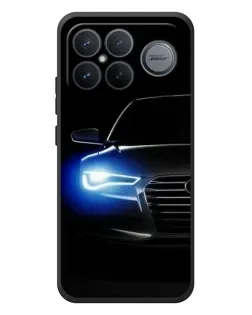 Чохол для Xiaomi Poco F8 Ultra з картинкою «Неоновий погляд Audi»