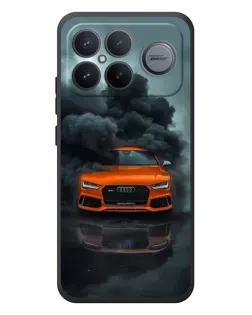 Чохол для Xiaomi Poco F8 Ultra з картинкою «Audi у хмарах диму»