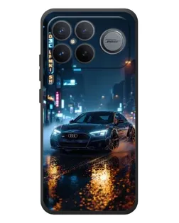 Чохол для Xiaomi Poco F8 Ultra з картинкою «Нічне місто та Audi»