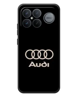 Чохол для Xiaomi Poco F8 Ultra з картинкою «Audi — золотий логотип»