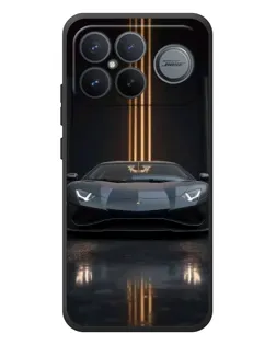 Чехол для Xiaomi Poco F8 Ultra с картинкой «Lamborghini золотые линии» Чехол для Xiaomi Poco F8 Ultra с картинкой «Lamborghini золотые линии»