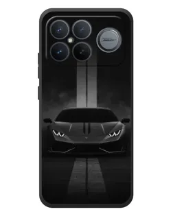 Чехол для Xiaomi Poco F8 Ultra с картинкой «Lamborghini симметрия дорог»