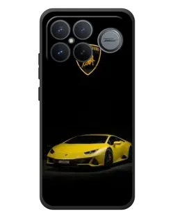 Чехол для Xiaomi Poco F8 Ultra с картинкой «Lamborghini желтый акцент»