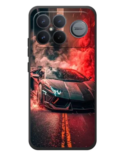 Чехол для Xiaomi Poco F8 Ultra с картинкой «Lamborghini красный дым» Чехол для Xiaomi Poco F8 Ultra с картинкой «Lamborghini красный дым»
