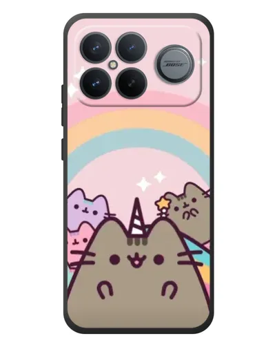 Чехол для Xiaomi Poco F8 Ultra с картинкой «Единорог Pusheen»