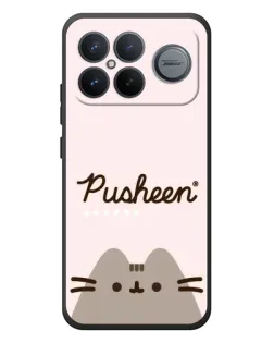 Чехол для Xiaomi Poco F8 Ultra с картинкой «Pusheen логотип»