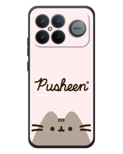 Чехол для Xiaomi Poco F8 Ultra с картинкой «Pusheen логотип»