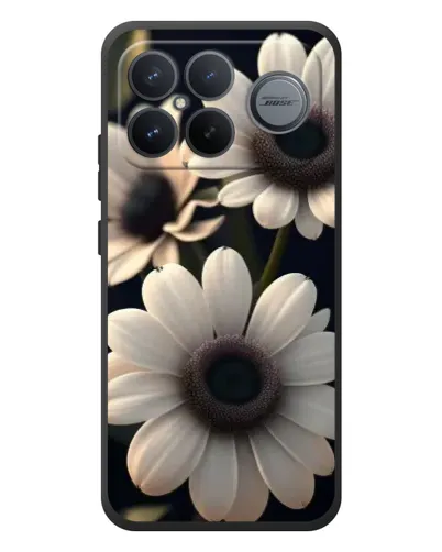 Чехол для Xiaomi Poco F8 Ultra с картинкой «Белые маргаритки макро»