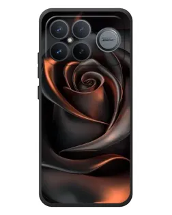 Чехол для Xiaomi Poco F8 Ultra с картинкой «Шелковая черная роза»