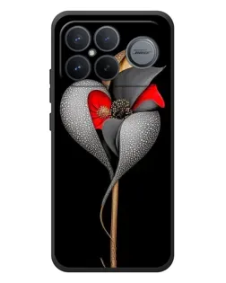 Чехол для Xiaomi Poco F8 Ultra с картинкой «Серебряный фантазийный цветок»