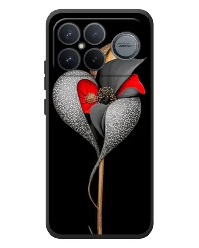Чехол для Xiaomi Poco F8 Ultra с картинкой «Серебряный фантазийный цветок» Чехол для Xiaomi Poco F8 Ultra с картинкой «Серебряный фантазийный цветок»