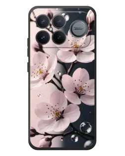 Чехол для Xiaomi Poco F8 Ultra с картинкой «Нежная сакура и капли»