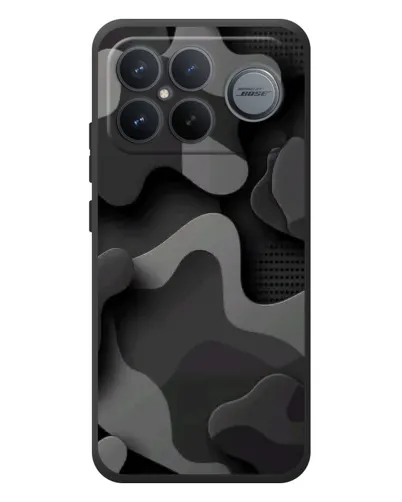 Чехол для Xiaomi Poco F8 Ultra с картинкой «Темный абстрактный камуфляж» Чехол для Xiaomi Poco F8 Ultra с картинкой «Темный абстрактный камуфляж»