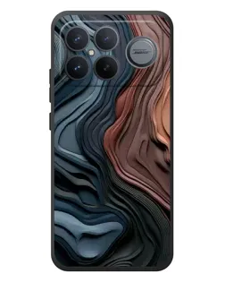 Чехол для Xiaomi Poco F8 Ultra с картинкой «Цветные волны каньона»