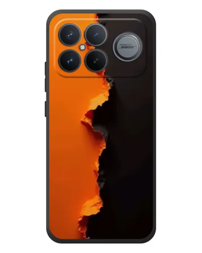 Чехол для Xiaomi Poco F8 Ultra с картинкой «Оранжевый разлом» Чехол для Xiaomi Poco F8 Ultra с картинкой «Оранжевый разлом»