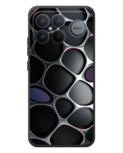 Чехол для Xiaomi Poco F8 Ultra с картинкой «Объемная темная решетка» Чехол для Xiaomi Poco F8 Ultra с картинкой «Объемная темная решетка»