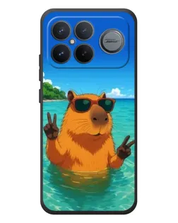 Чехол для Xiaomi Poco F8 Ultra с картинкой «Морская капибара» Чехол для Xiaomi Poco F8 Ultra с картинкой «Морская капибара»