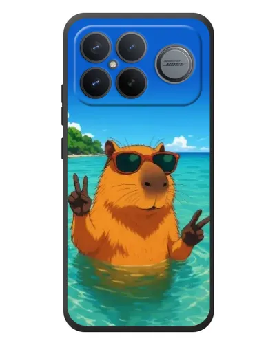 Чехол для Xiaomi Poco F8 Ultra с картинкой «Морская капибара» Чехол для Xiaomi Poco F8 Ultra с картинкой «Морская капибара»