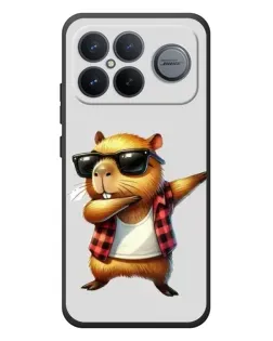 Чехол для Xiaomi Poco F8 Ultra с картинкой «Капибара рэпер даб» Чехол для Xiaomi Poco F8 Ultra с картинкой «Капибара рэпер даб»