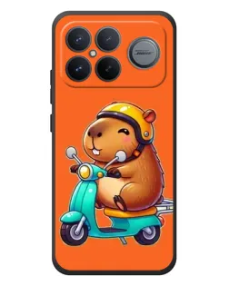 Чехол для Xiaomi Poco F8 Ultra с картинкой «Капибара на скутере» Чехол для Xiaomi Poco F8 Ultra с картинкой «Капибара на скутере»