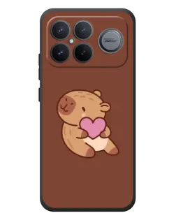 Чехол для Xiaomi Poco F8 Ultra с картинкой «Капибара с сердцем» Чехол для Xiaomi Poco F8 Ultra с картинкой «Капибара с сердцем»