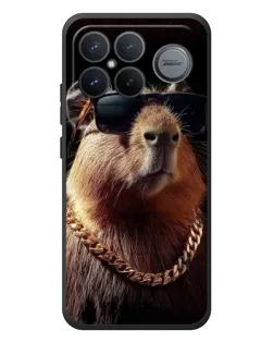 Чехол для Xiaomi Poco F8 Ultra с картинкой «Капибара золотая цепь» Чехол для Xiaomi Poco F8 Ultra с картинкой «Капибара золотая цепь»