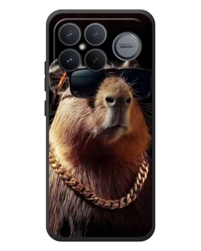 Чехол для Xiaomi Poco F8 Ultra с картинкой «Капибара золотая цепь» Чехол для Xiaomi Poco F8 Ultra с картинкой «Капибара золотая цепь»