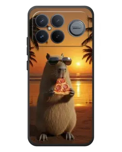 Чехол для Xiaomi Poco F8 Ultra с картинкой «Капибара с пиццей» Чехол для Xiaomi Poco F8 Ultra с картинкой «Капибара с пиццей»