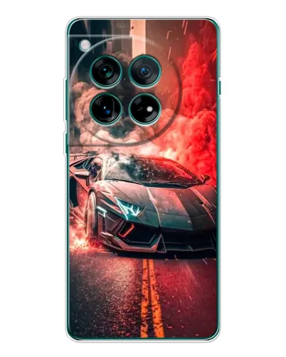 Чехол для Xiaomi Poco F9 Ultra с картинкой «Lamborghini красный дым»