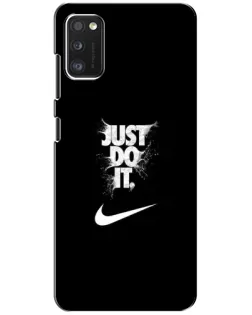 Чехол для Xiaomi POCO M3 Pro (4G/5G) с картинкой «Текстовый принт Nike»