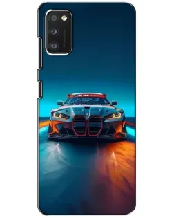 Чехол для Xiaomi POCO M3 Pro (4G/5G) с картинкой «BMW — огни неона»