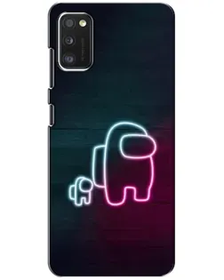 Чехол для Xiaomi POCO M3 Pro (4G/5G) с картинкой «Among Us неон-арт»
