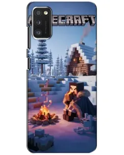 Чехол для Xiaomi POCO M3 Pro (4G/5G) с картинкой «Зимний Minecraft»