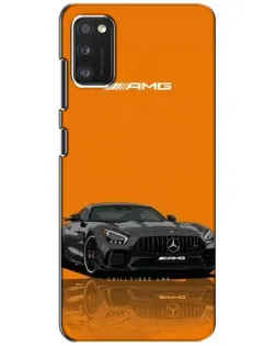 Чехол для Xiaomi POCO M3 Pro (4G/5G) с картинкой «Оранжевый Mercedes AMG»