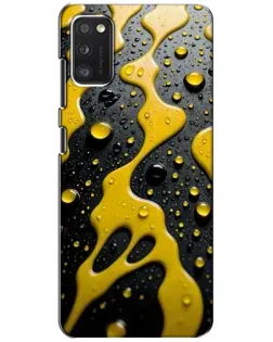 Чехол для Xiaomi POCO M3 Pro (4G/5G) с картинкой «Жидкое желтое золото»
