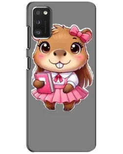 Чехол для Xiaomi POCO M3 Pro (4G/5G) с картинкой «Девочка капибара»