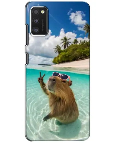 Чехол для Xiaomi POCO M3 Pro (4G/5G) с картинкой «Капибара на море»