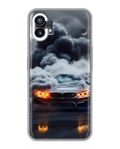 Чехол для Xiaomi Poco M4 5G с картинкой «BMW в дыму» Чехол для Xiaomi Poco M4 5G с картинкой «BMW в дыму»