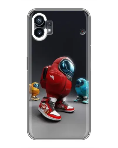 Чехол для Xiaomi Poco M4 5G с картинкой «Among Us — 3D стиль»