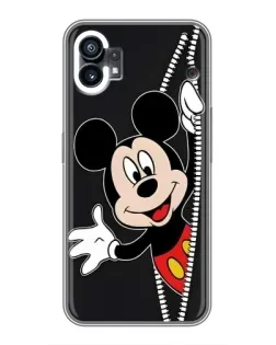 Чехол для Xiaomi Poco M4 5G с картинкой «Микки раздвигает стены»