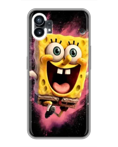 Чехол для Xiaomi Poco M4 5G с картинкой «Взрывной Спанч Боб»