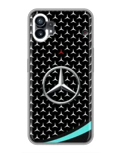 Чехол для Xiaomi Poco M4 5G с картинкой «Mercedes — бирюзовый акцент»